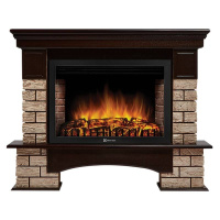 Каминокомплект Firelight Forte Wood 30 с очагом Electrolux EFP/P-3020LS камень коричневый/шпон темный дуб в ДНР