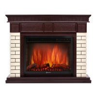 Каминокомплект Firelight Bricks 25 с очагом Electrolux EFP/P-2520LS N камень бежевый/шпон темный дуб в ДНР