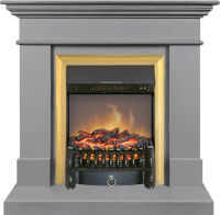 Каминокомплект Royal Flame California STD CRM (Разборный) с очагом Fobos FX M Brass санд грей в ДНР