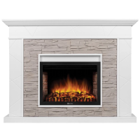 Каминокомплект Firelight Miami 25 с очагом Electrolux EFP/P-2520LS белый/серый в ДНР