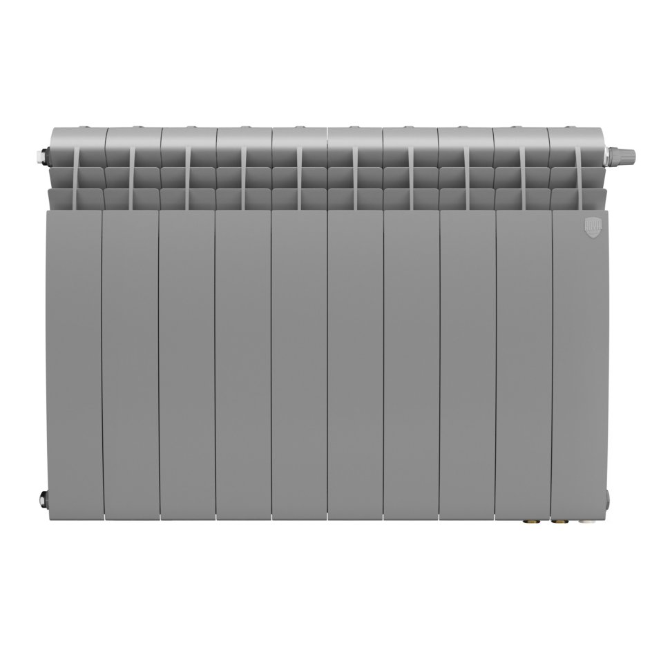 Биметаллический радиатор отопления Royal Thermo BiLiner 500 Silver Satin VR80 10 секций в ДНР