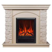 Электрокамин RealFlame Elford WT белый дуб с очагом Eugene Электрокамин RealFlame Elford WT белый дуб с очагом Eugene