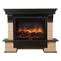 Каминокомплект Firelight Forte 30U угловой с очагом Electrolux EFP/P-3020LS камень бежевый/шпон темный дуб в ДНР