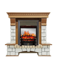 Каминокомплект Royal Flame Pierre Luxe с очагом Fobos FX M Black в ДНР