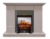 Каминокомплект Хорошие Камины Марс с очагом Royal Flame Fobos FX M Black мрамор в ДНР