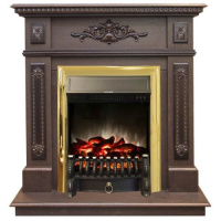 Каминокомплект RealFlame Lilian STD/EUG DN с очагом Fobos Lux Brass S в ДНР