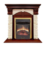 Каминокомплект Royal Flame Dublin (Разборный) с очагом Majestic FX M Brass орех каньон/сланец в ДНР