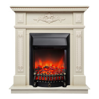 Электрокамин RealFlame Lilian WT жемчуг с очагом Fobos Lux Black Электрокамин RealFlame Lilian WT жемчуг с очагом Fobos Lux Black
