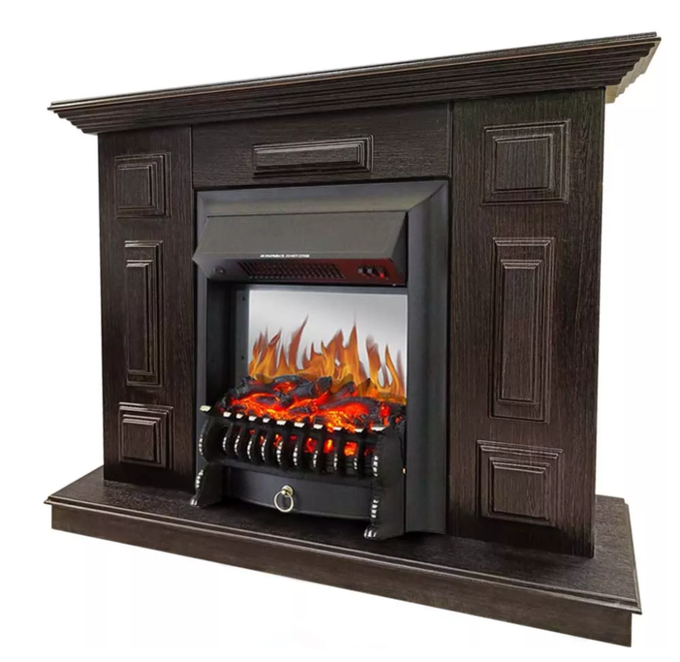Каминокомплект Хорошие Камины Юпитер с очагом Royal Flame Fobos FX M Black венге в ДНР