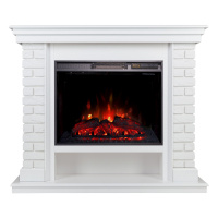 Электрокамин RealFlame Brixton 25,5 WT белый с очагом Sparta 25,5 LED Электрокамин RealFlame Brixton 25,5 WT белый с очагом Sparta 25,5 LED