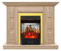 Каминокомплект Хорошие Камины Юпитер с очагом Royal Flame Majestic FX M Brass сосна в ДНР