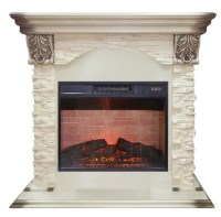 Каминокомплект RealFlame Dublin LUX STD/EUG/24 WT с очагом Irvine 24 в ДНР