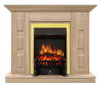 Каминокомплект Хорошие Камины Юпитер с очагом Royal Flame Fobos FX Brass сосна в ДНР