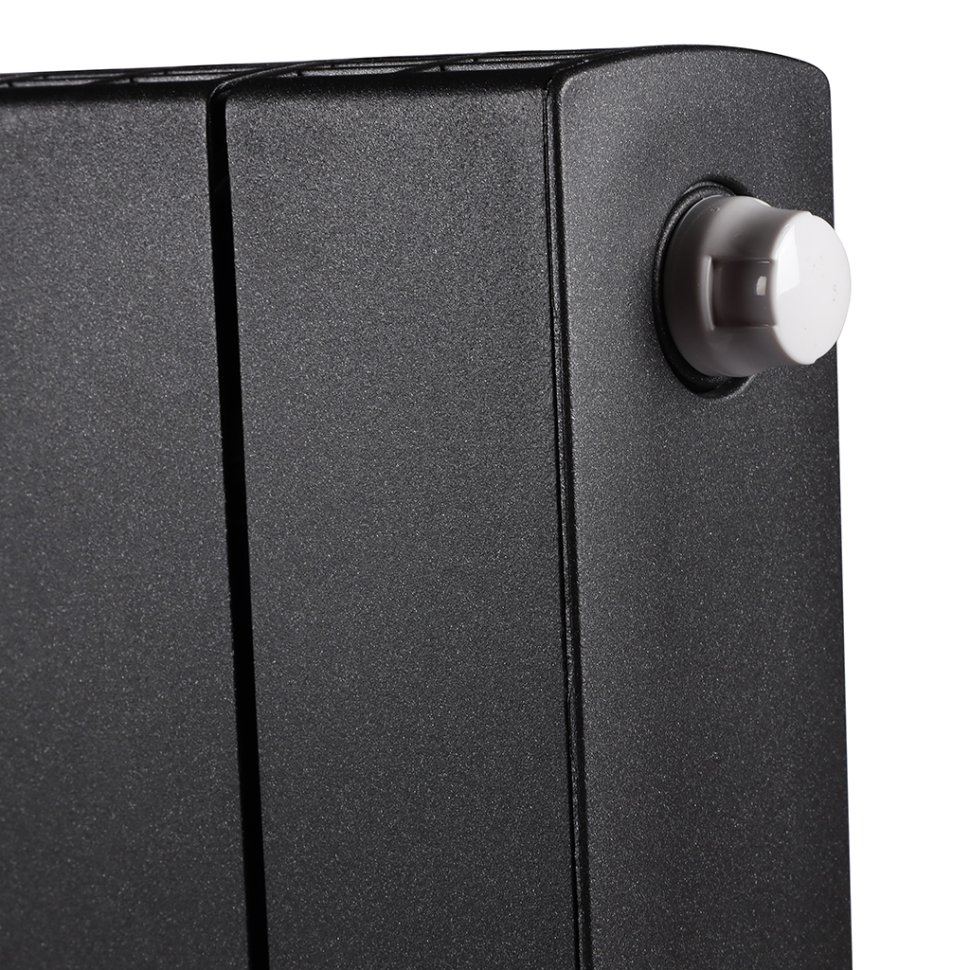 Биметаллический радиатор отопления Rifar Supremo Ventil SVR 500 14 секций нижнее правое подключение антрацит в ДНР