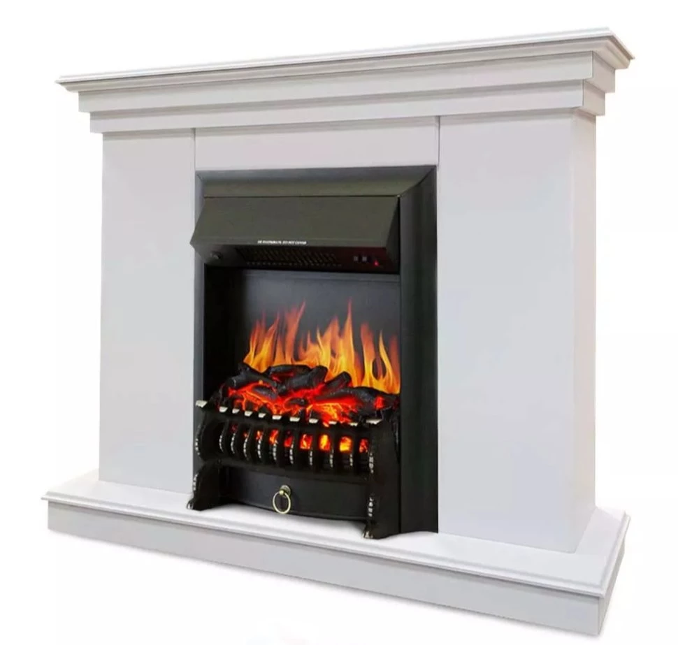 Каминокомплект Хорошие Камины Марс с очагом Royal Flame Fobos FX Black белый в ДНР