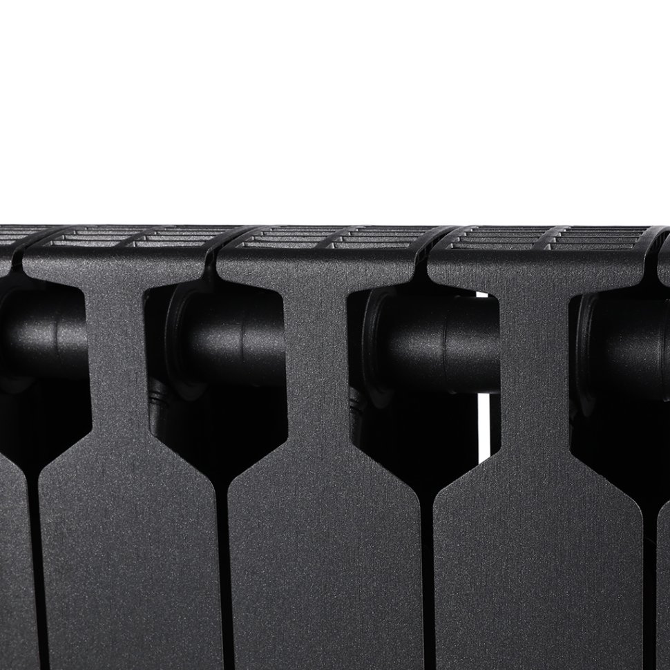 Биметаллический радиатор отопления Rifar Supremo Ventil SVR 500 8 секций нижнее правое подключение антрацит в ДНР