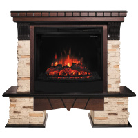 Электрокамин RealFlame Rockland AO античный дуб с очагом Evrika 25,5 LED Электрокамин RealFlame Rockland AO античный дуб с очагом Evrika 25,5 LED