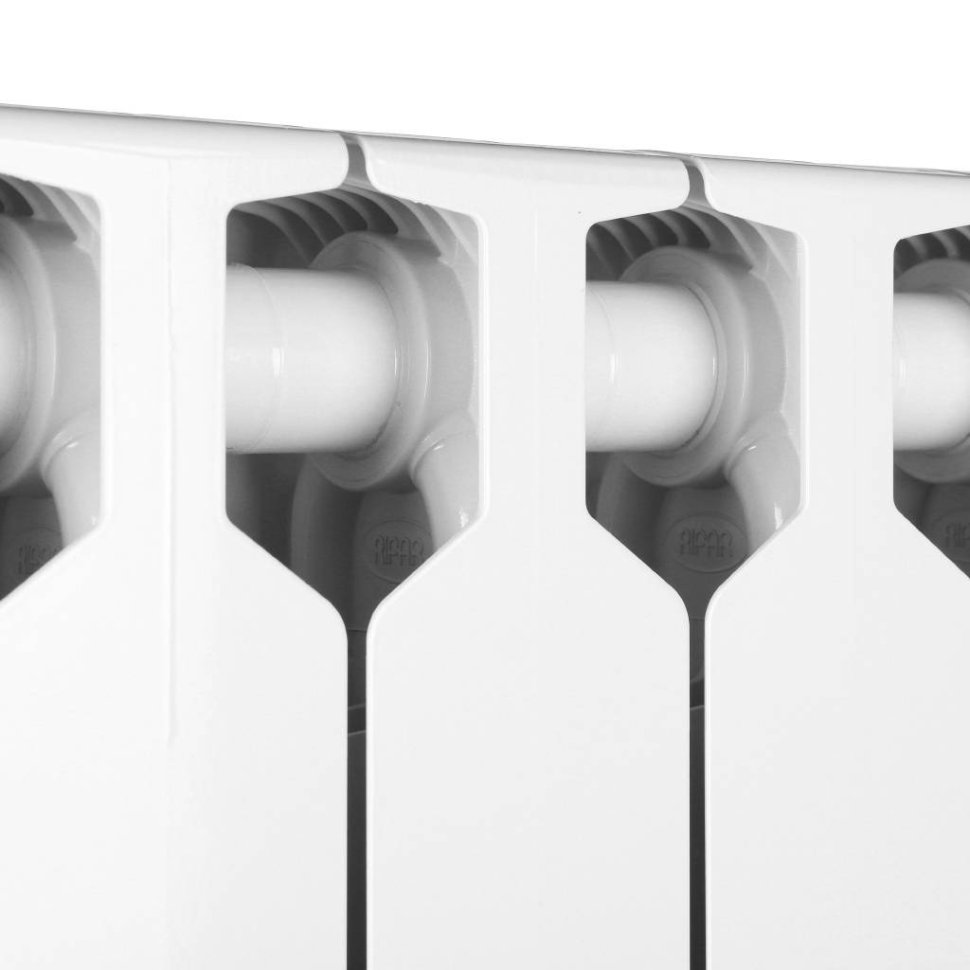 Биметаллический радиатор отопления Rifar Supremo 800 боковое подключение 11 секций белый RAL 9016 в ДНР