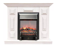 Каминокомплект Хорошие Камины Юпитер с очагом RealFlame Fobos Lux BL S белое дерево в ДНР