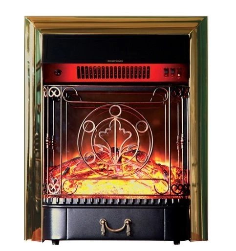 Каминокомплект Interflame Аспен бежевый патина с очагом Majestic FX M Brass в ДНР