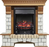 Каминокомплект Royal Flame Pierre Luxe с очагом Fobos FX Black в ДНР