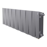 Биметаллический радиатор отопления Royal Thermo PianoForte 300 серебристый VR80 16 секц. в ДНР