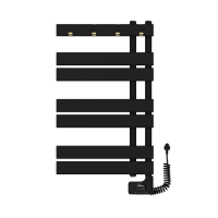 Электрический полотенцесушитель Primoclima Flat 800*500 7 трубок 400W черный в ДНР