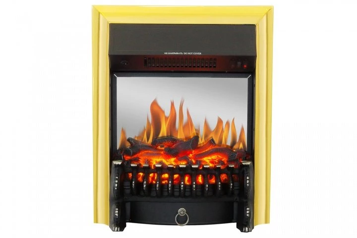 Каминокомплект Royal Flame Barcelona Дуб золотой c очагом Fobos FX M Brass в ДНР