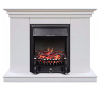 Каминокомплект Хорошие Камины Марс с очагом Royal Flame Fobos FX Black белый в ДНР