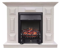 Каминокомплект Хорошие Камины Юпитер с очагом Royal Flame Fobos FX Black белый в ДНР
