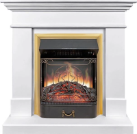 Каминокомплект Royal Flame California STD CRM (Разборный) с очагом Majestic FX Brass санд сноу в ДНР