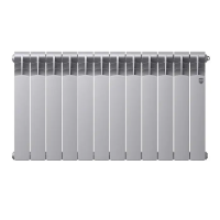 Биметаллический радиатор отопления Royal Thermo Revolution Bimetall 500 2.0 12 секций Silver Satin