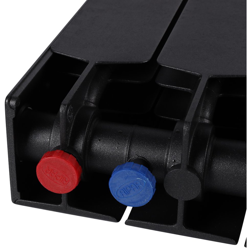 Биметаллический радиатор отопления Rifar Supremo Ventil SVR 350 10 секций нижнее правое подключение антрацит в ДНР