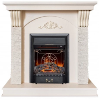 Каминокомплект RealFlame Corfino WT с очагом Majestic Lux Black S в ДНР