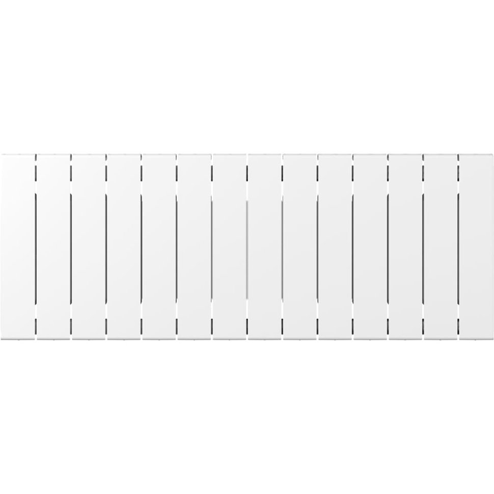 Биметаллический радиатор отопления Rifar Supremo 350 боковое подключение 14 секций белый RAL 9016 в ДНР