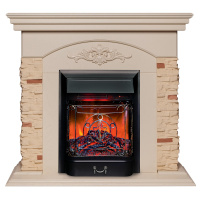 Электрокамин RealFlame Neapolis WT айвори с очагом Majestic Lux Black RC Электрокамин RealFlame Neapolis WT айвори с очагом Majestic Lux Black RC