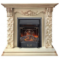 Каминокомплект RealFlame Patricia WT с очагом Majestic Lux Black S в ДНР