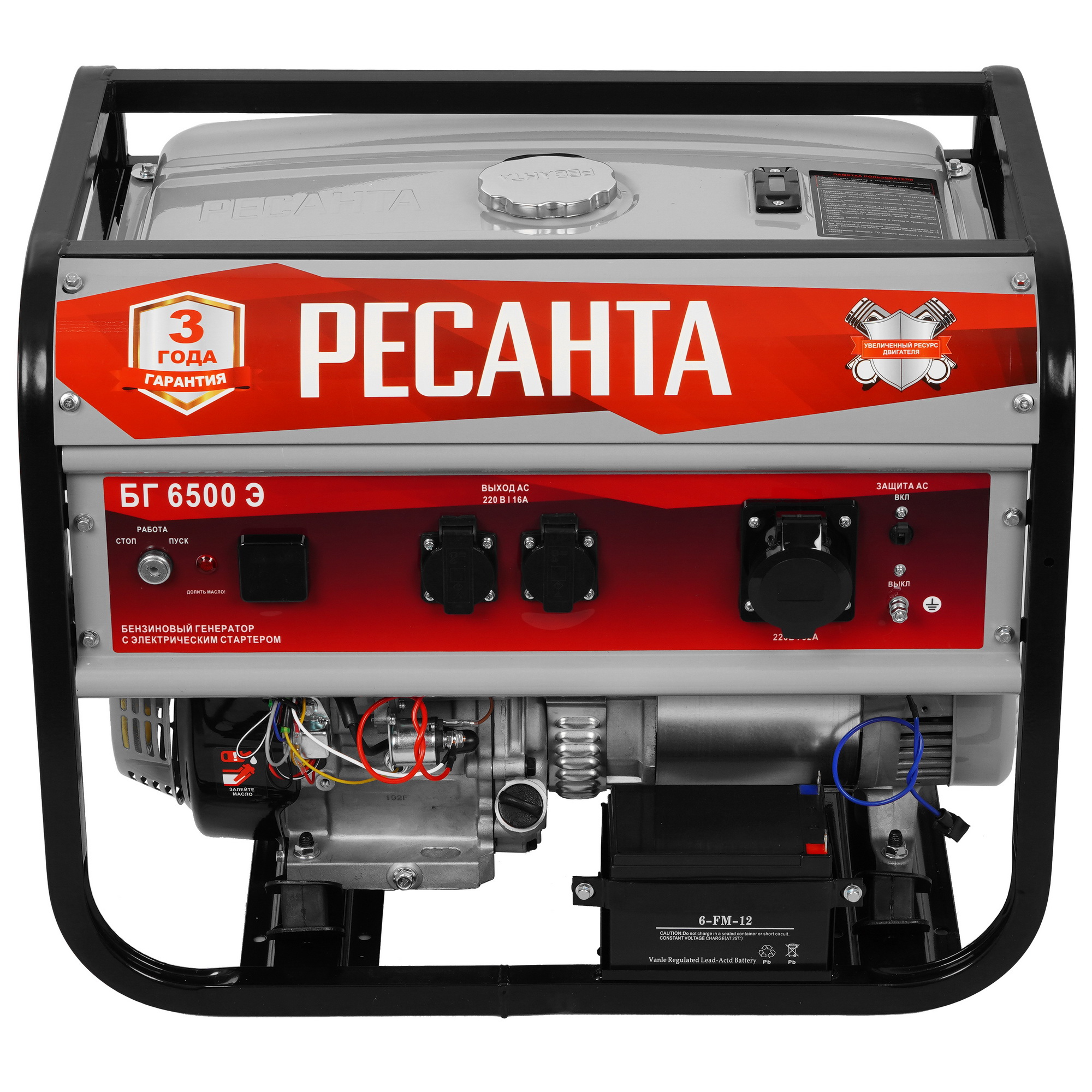 Электрогенератор бензиновый Ресанта БГ 6500 Э в ДНР