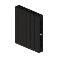 Биметаллический радиатор отопления Rifar Supremo 350 боковое подключение 6 секций антрацит в ДНР