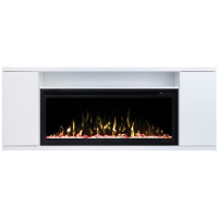 Электрокамин RealFlame Bergen 42/BV WT белый с очагом Saphir 42 Электрокамин RealFlame Bergen 42/BV WT белый с очагом Saphir 42
