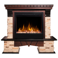 Электрокамин RealFlame Rockland AO античный дуб с очагом Saphir 25,5 Электрокамин RealFlame Rockland AO античный дуб с очагом Saphir 25,5