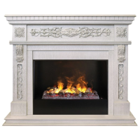 Каминокомплект RealFlame Estella 25,5/26 WT с очагом 3D Cassette 630 + Black вставка в ДНР