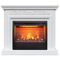 Электрокамин RealFlame Leticia 26 WT белый с очагом 3D Helios 26 Электрокамин RealFlame Leticia 26 WT белый с очагом 3D Helios 26