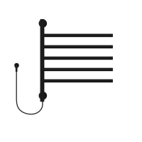 Электрический полотенцесушитель Primoclima Chopper 622*516 5 трубок черный в ДНР