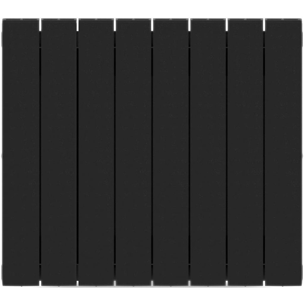 Биметаллический радиатор отопления Rifar Supremo 500 боковое подключение 8 секций антрацит в ДНР