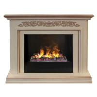 Каминокомплект RealFlame Leticia 26 WT 3D Cassette 630 + Black вставка в ДНР