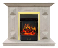 Каминокомплект Хорошие Камины Юпитер с очагом Royal Flame Majestic FX Brass цемент в ДНР