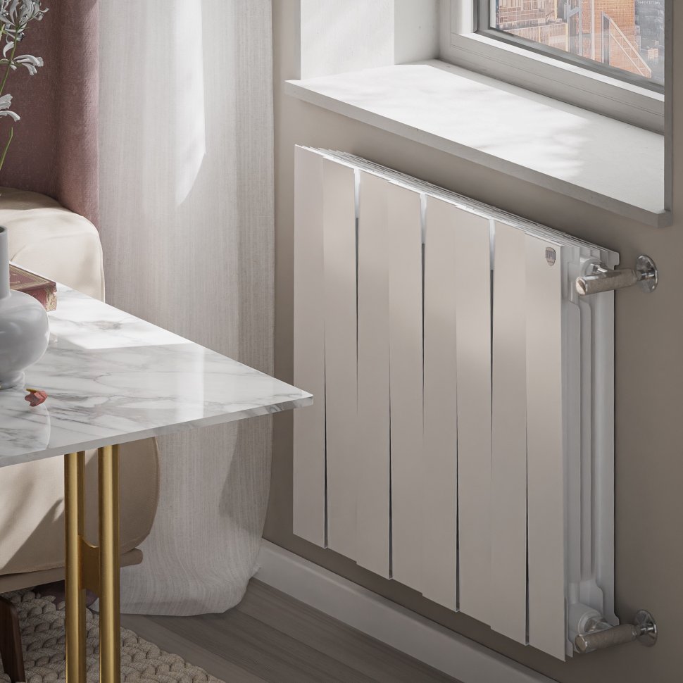 Биметаллический радиатор отопления Royal Thermo PianoForte 500 белый 8 секций в ДНР