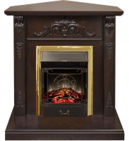 Каминокомплект RealFlame Anita corner STD/EUG AO с очагом Majestic Lux Brass S в ДНР