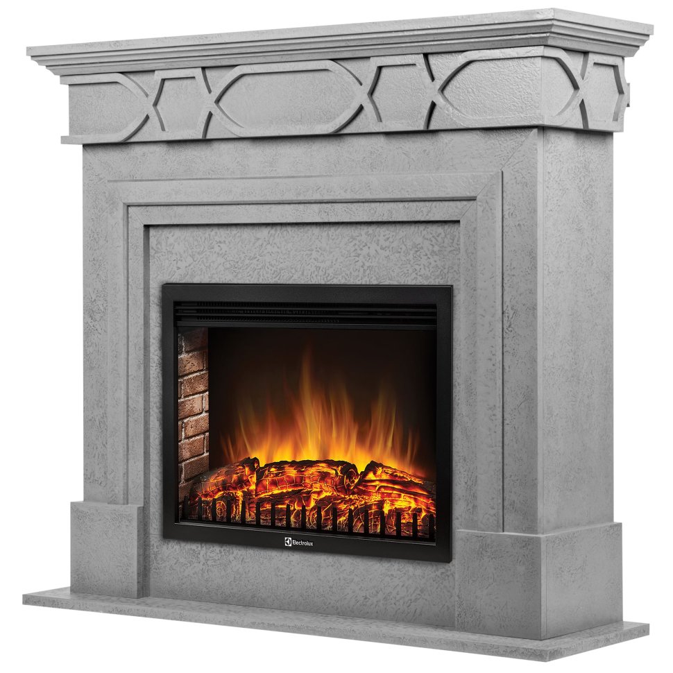 Каминокомплект Firelight Antico 25 с очагом Electrolux EFP/P-2520LS серый в ДНР